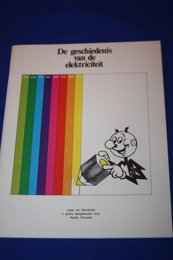 De geschiedenis van de elektriciteit ,lees en kleurboek 1979, Boeken, Techniek, Ophalen of Verzenden, Zo goed als nieuw, Elektrotechniek