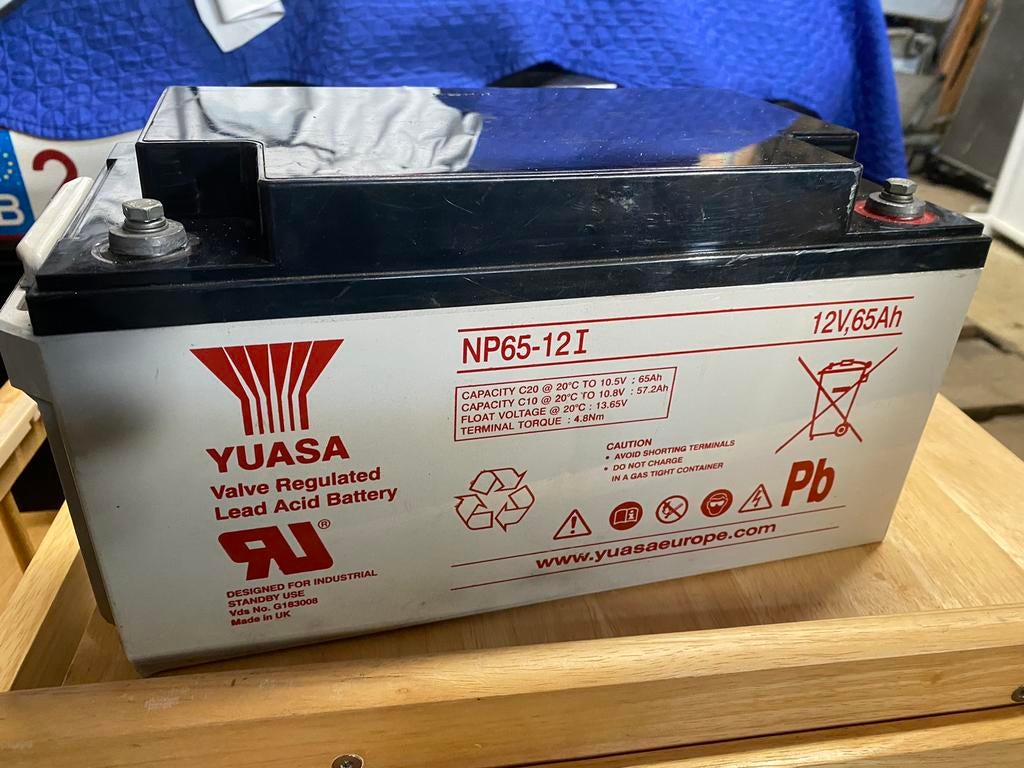 Batterie cellule camping-car YUASA 12V65ah, Caravanes & Camping, Camping-car Accessoires, Enlèvement, Utilisé