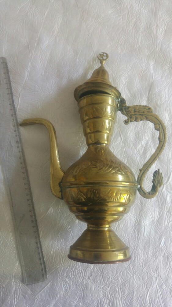 Vintage Vase 38cm laiton cuivre turquie ?  1930 ?, Ophalen of Verzenden, Nieuw in verpakking