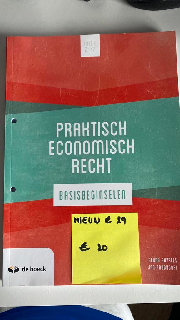 Boek Praktisch Economisch Recht, Boeken, Studieboeken en Cursussen, Ophalen, Zo goed als nieuw
