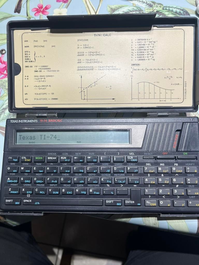 Calculatrice Texas Instruments TI-74, Enlèvement, Calculatrices graphique, Utilisé