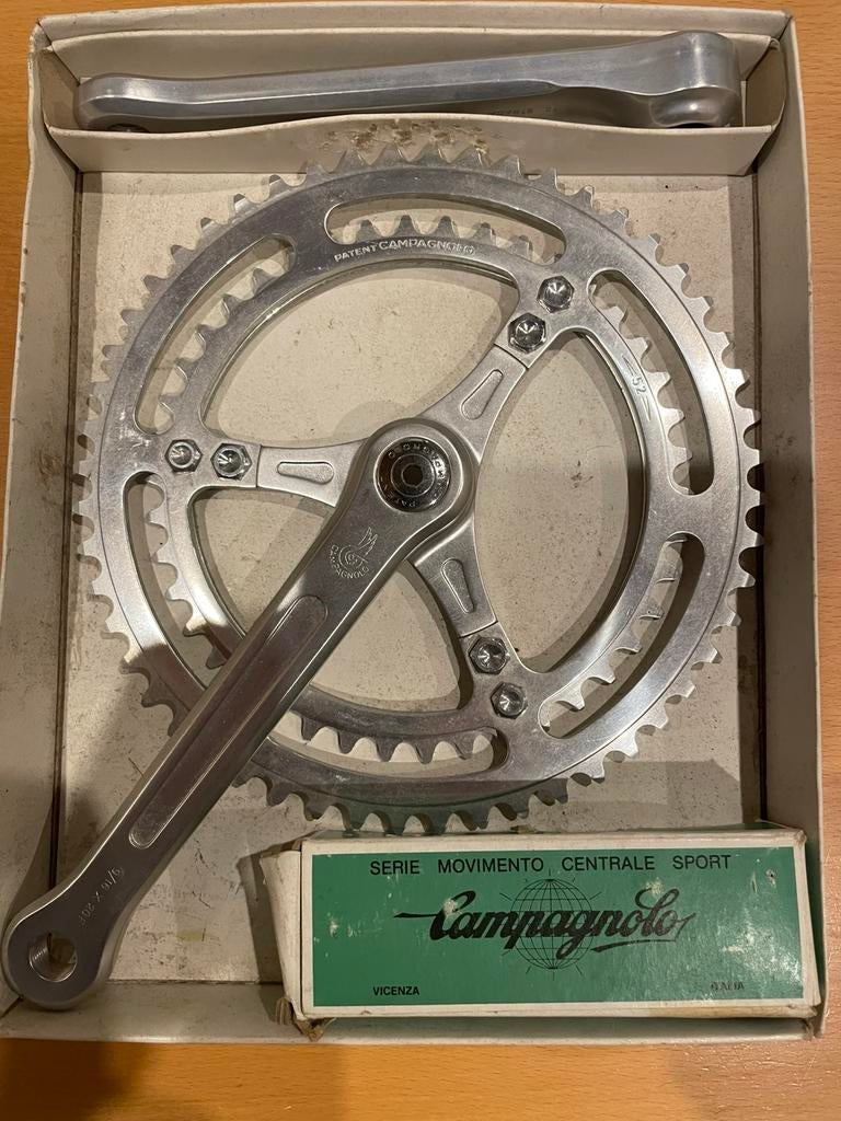 Campagnolo Gran Sport 3-arm crankstel, Fietsen en Brommers, Fietsonderdelen, Ophalen, Nieuw