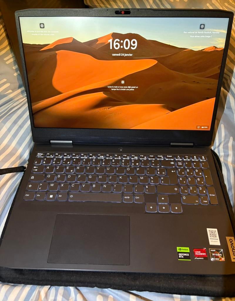 PC portable gaming Lenovo IdeaPad Gaming 3- Ryzen 5/RTX 3050, Comme neuf, Gaming, SSD, Azerty