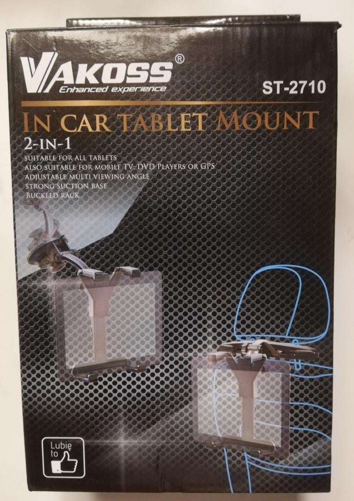 BXL  Support tablette voiture 2-IN-1 VAKOSS, neuf !, Enlèvement ou Envoi, Neuf