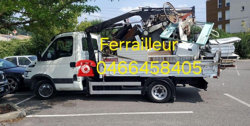 METALS.FERRAILLEUR IN BELGIE BRUSSEL: *GSM 0466458405 ***, Doe-het-zelf en Bouw, Metalen, Ophalen of Verzenden