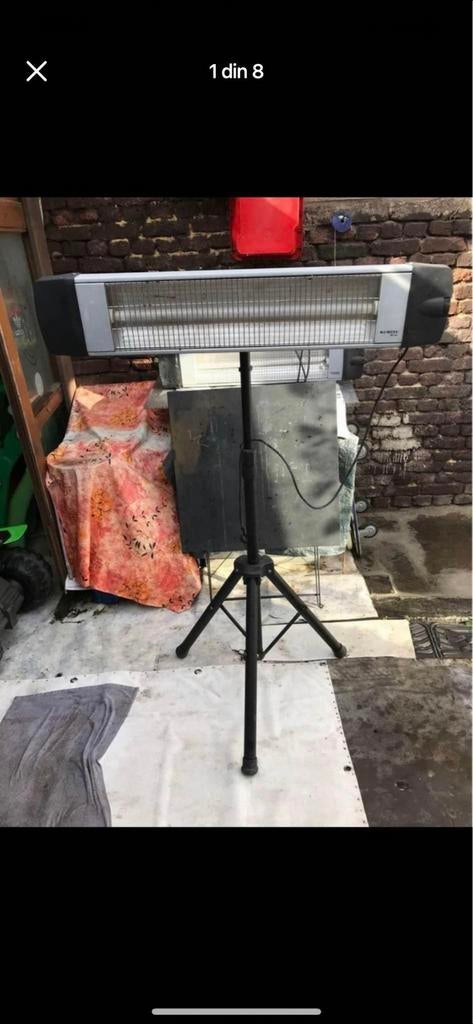 Chauffage électrique  sur pied réglable 30€, Électrique, Sol, Enlèvement, Utilisé