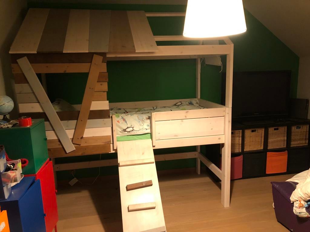 Hoogslaper +kast "Life Time", Enlèvement, Comme neuf, Lit mezzanine