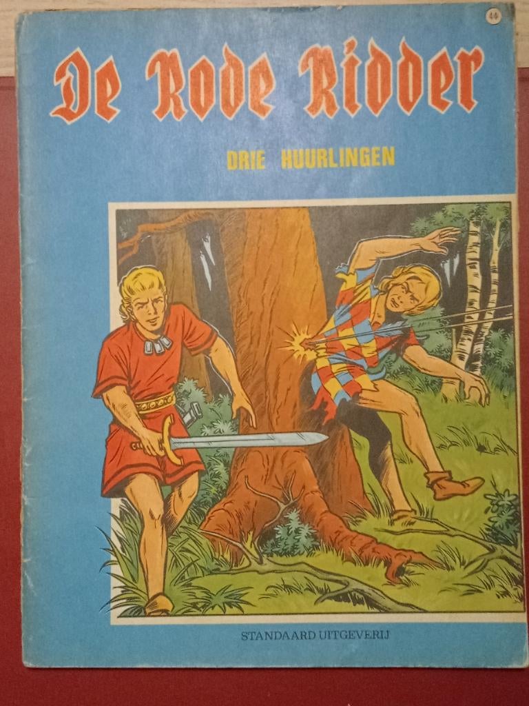 Verzamelstrip De Rode Ridder n44 Drie huurlingen-1e dr 1969, Boeken, Stripverhalen, Gelezen, Eén stripboek, Ophalen of Verzenden