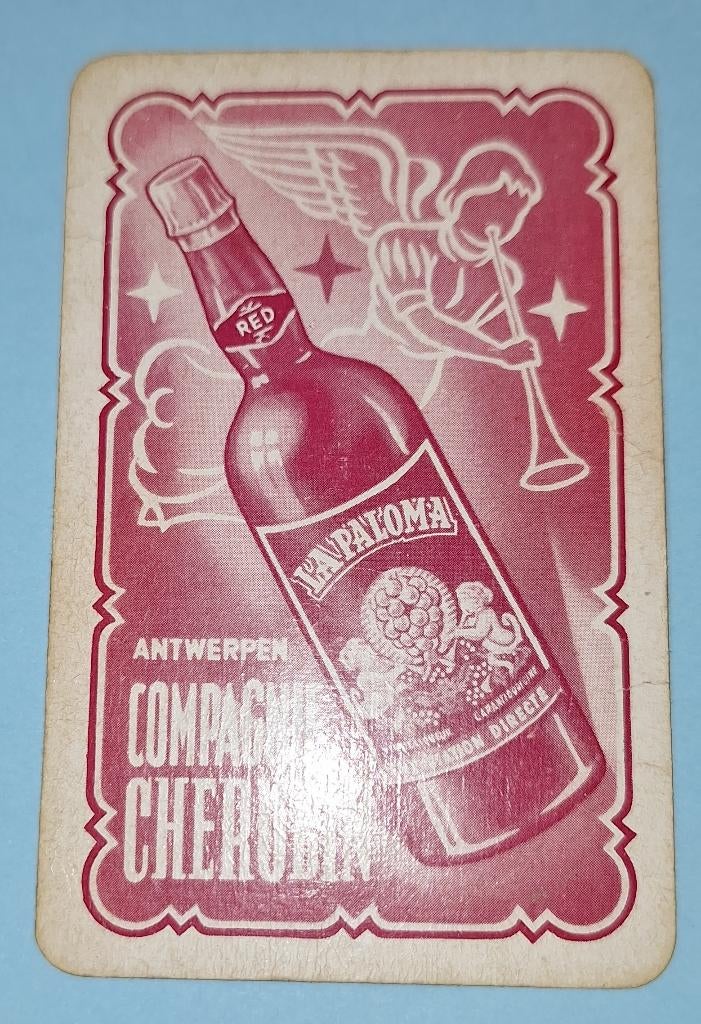 Carte à jouer à Anvers— Distillery Cie. Chérubin, violet_117, Enlèvement ou Envoi, Utilisé, Carte(s) à jouer