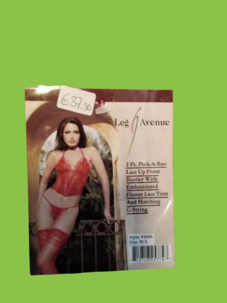 Leuk lingerie setje artnr 175, Leg Avenue, Enlèvement, Rouge, Ensemble