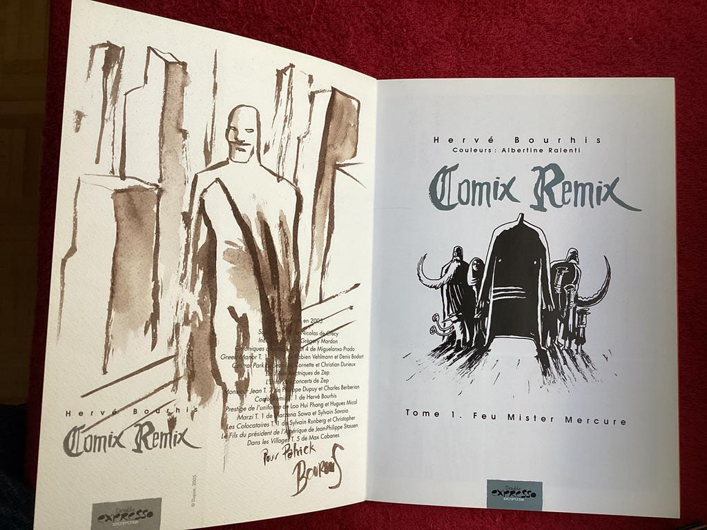 BOURHIS toewijding in COMIX REMIX, Verzamelen, Zo goed als nieuw