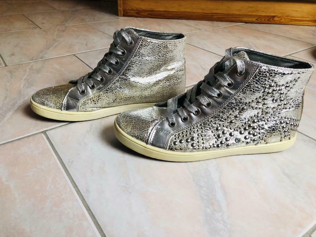 Baskets hautes, Autre, Gris, Sneakers et Baskets, Porté