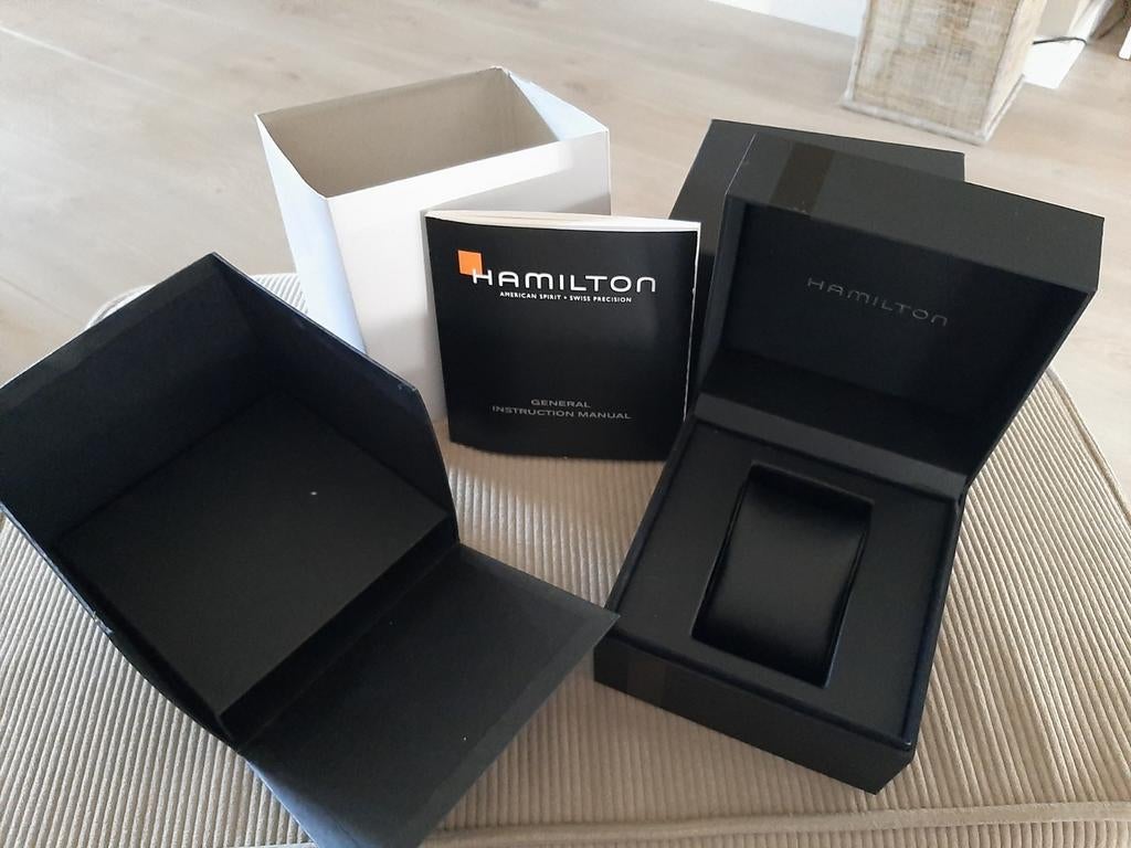 Coffret neuf montre HAMILTON + carte garantie vierge, Enlèvement ou Envoi, Comme neuf