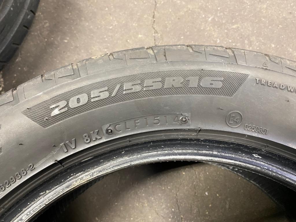 Set 16" Bridgestone Potenza Adrenalin RE002 voor Porsche, Auto-onderdelen, Banden en Velgen, Ophalen, Gebruikt, 16 inch, Band(en)