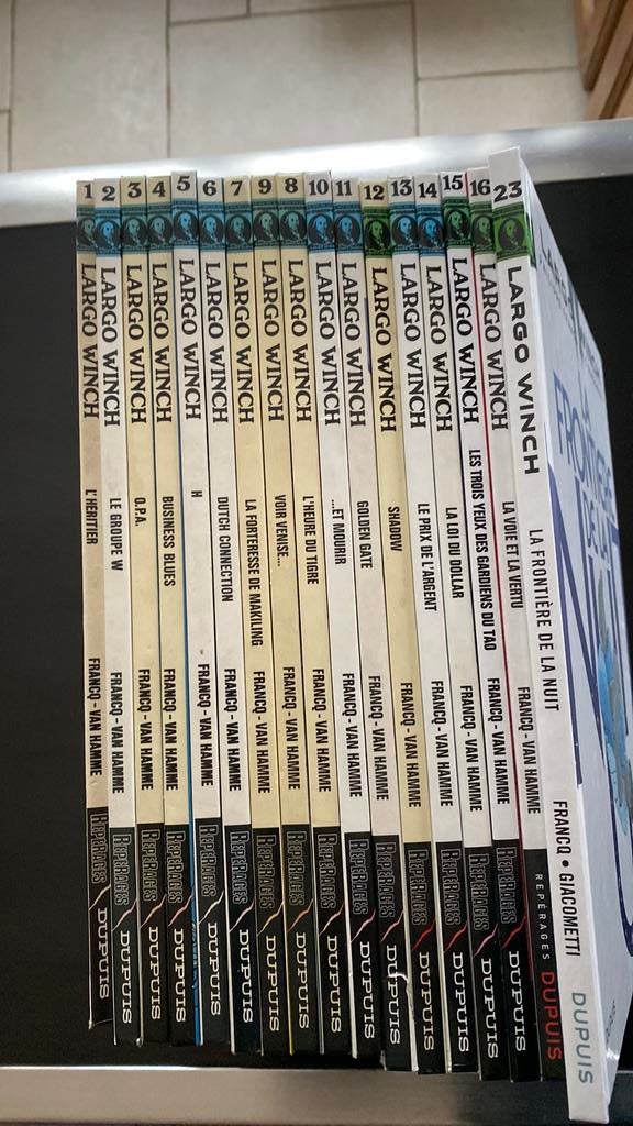 Lot bd Largo Winch tome 2 à 16 + 23 . Tome 1 possible., Livres, BD, Utilisé, Série complète ou Série, Enlèvement ou Envoi