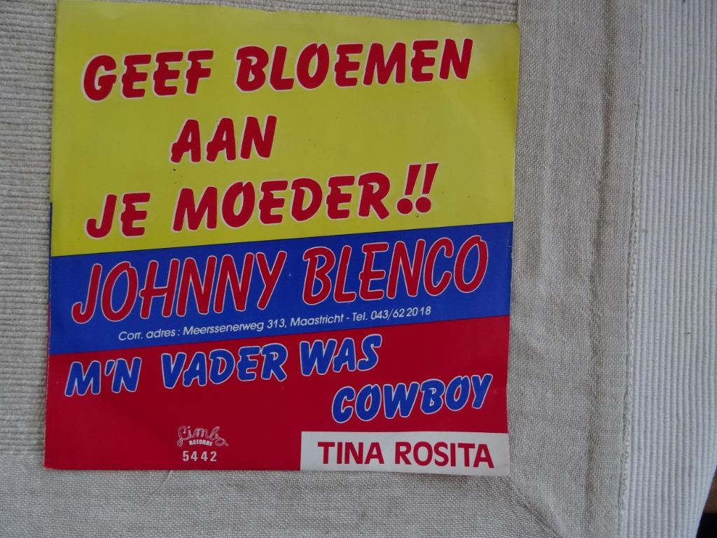 johnny blenco geef bloemen aan je moeder, Ophalen of Verzenden, Zo goed als nieuw, Levenslied of Smartlap