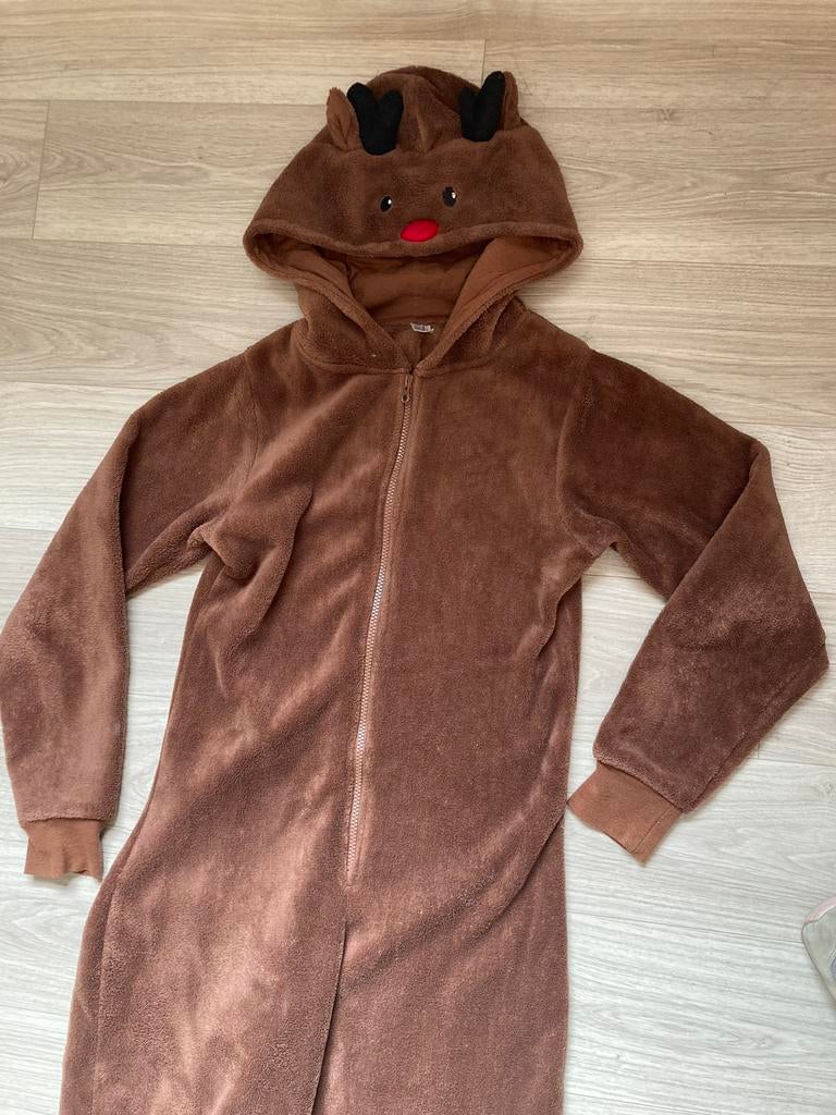 Onesie rendier maat M, Kinderen en Baby's, Ophalen, Zo goed als nieuw, Jongen of Meisje, Overige typen