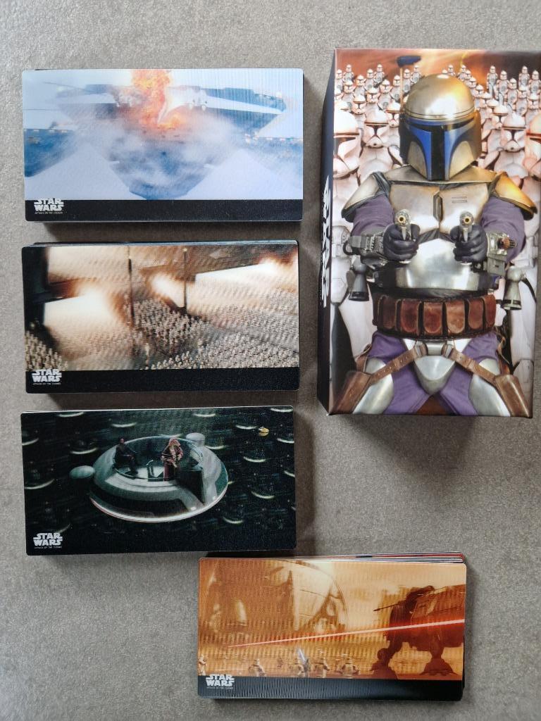 Star Wars Topps Attack of the Clones 3DI 3D set complet card, Enlèvement ou Envoi, Comme neuf, Autres types