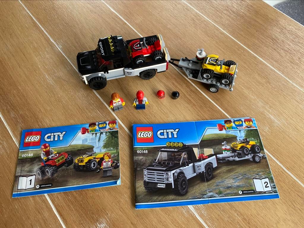 Lego City 60148 ATV Racing Team, Ophalen of Verzenden, Zo goed als nieuw, Complete set, Lego