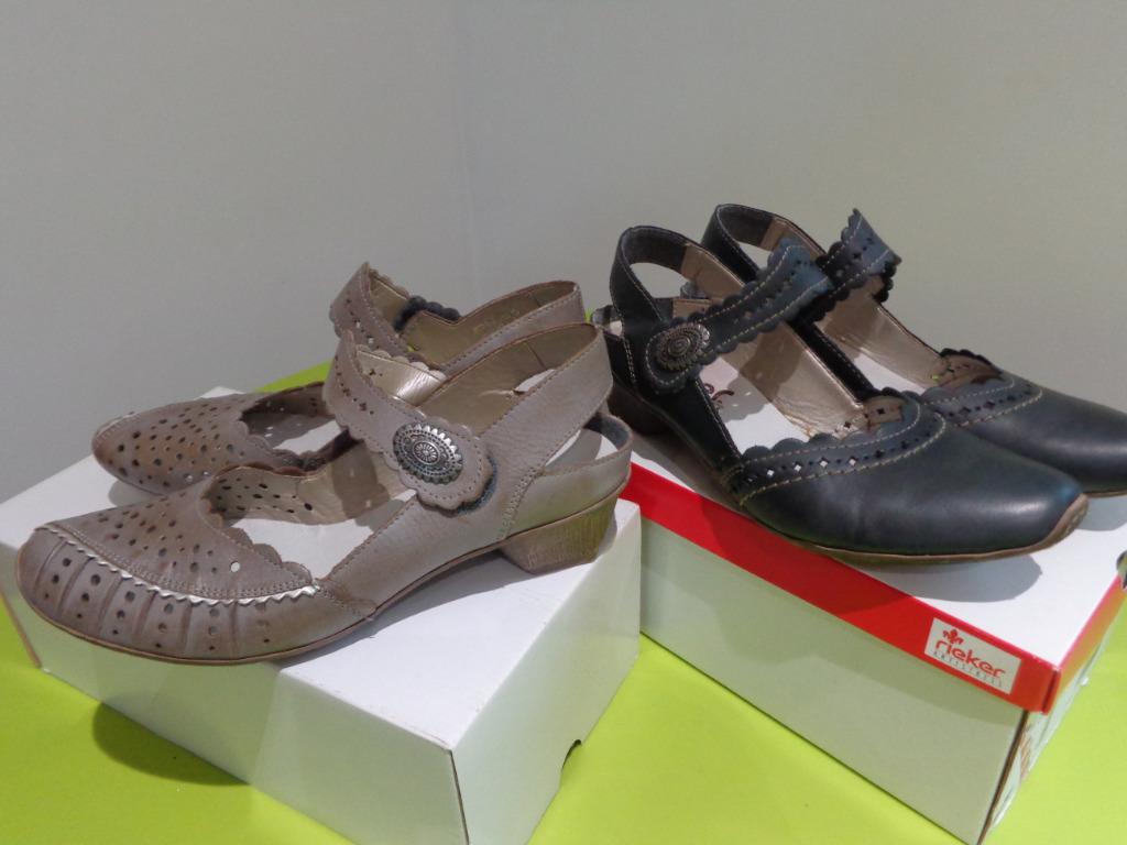 Chaussures femmes - RIEKER - pointure 38 - Neuves/portées, Schoenen met lage hakken, Blauw, Nieuw, Ophalen of Verzenden