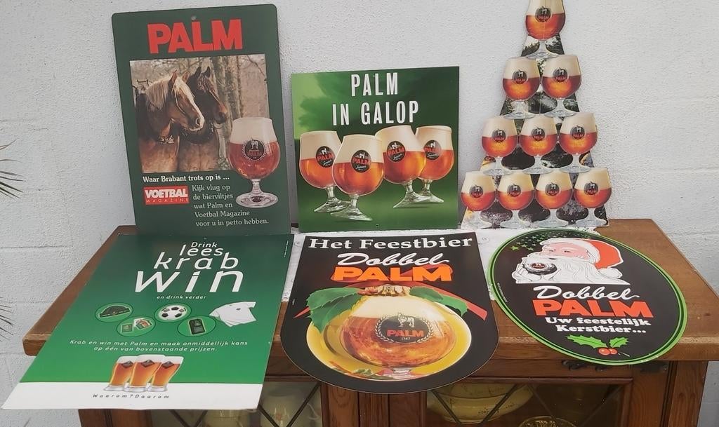 Palm kartonnen folders reclame 6 stuks⁸, Verzamelen, Ophalen of Verzenden, Zo goed als nieuw, Palm