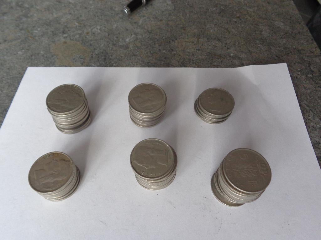 72 anciennes pièces de 5 francs Belgique (Céres), Timbres & Monnaies, Monnaies | Belgique, Enlèvement
