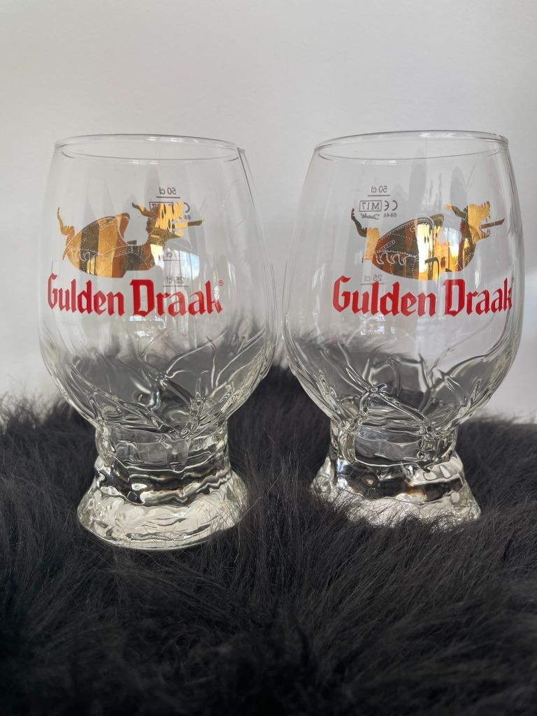 Bierglas Gulden Draak, Ophalen of Verzenden, Zo goed als nieuw, Glas of Glazen