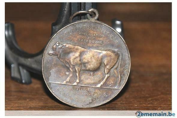 médaille bronze signée j dillens, Antiquités & Art, Enlèvement ou Envoi