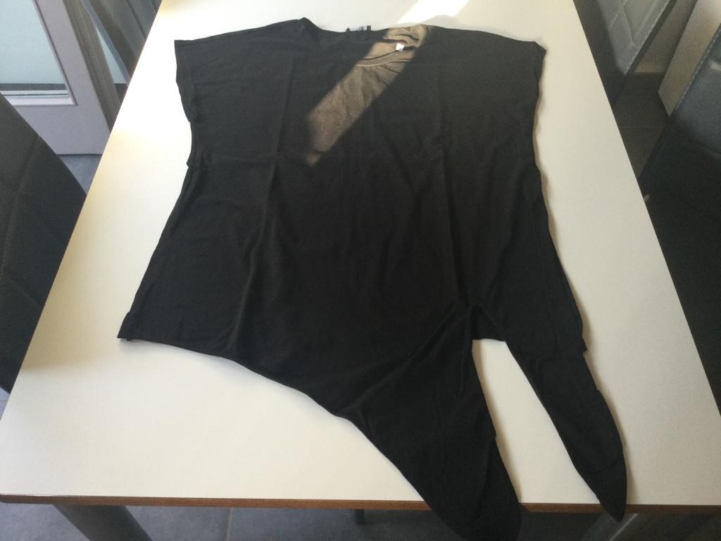 Zwarte t-shirt met korte mouwen Attesa XL, Kleding | Dames, Zwangerschapskleding, Zwart, Maat 46/48 (XL) of groter, Attesa, Zo goed als nieuw