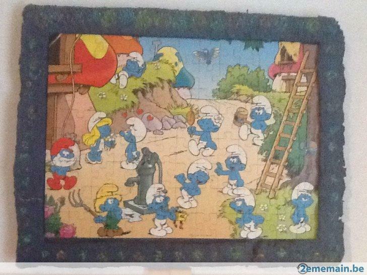 Cadre puzzle Stroumphs, Enlèvement ou Envoi, Utilisé