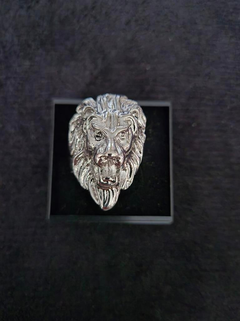 Nieuwe herenring in stainless steel maat 60, Neuf, Enlèvement ou Envoi, Fer ou Acier, Homme