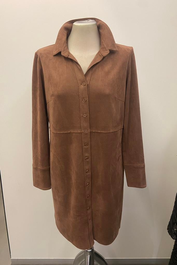 Betty Barclay kleed alcantara stof maat 36, Kleding | Dames, Bruin, Betty Barclay, Ophalen of Verzenden, Zo goed als nieuw