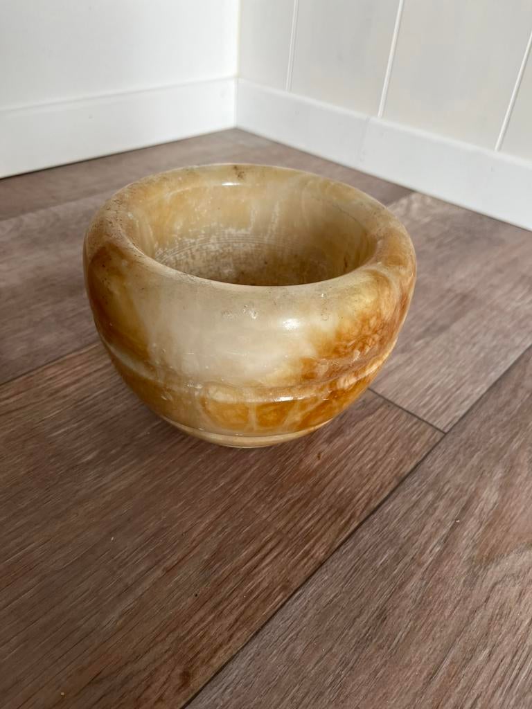 Onyx/albast kom, Ophalen of Verzenden