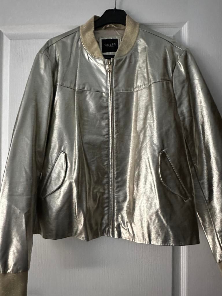 GUESS jasje goudkleurig XL, Ophalen of Verzenden, Zo goed als nieuw