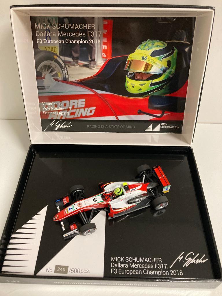Mick Schumacher 1:43 2018 F3 Champion Prema LimitedEdition, Ophalen of Verzenden, Nieuw, Formule 1