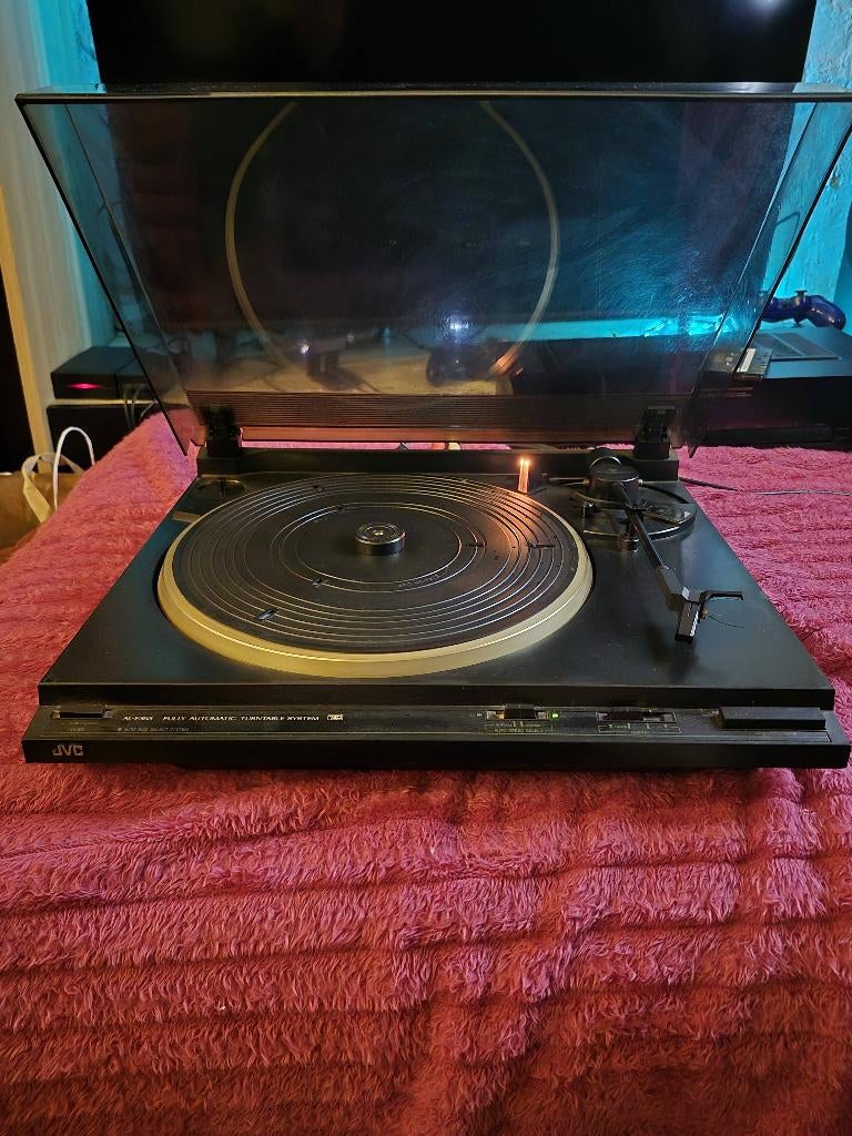 Vintage JVC volautomatische draaitafel, Overige merken, Automatisch, Ophalen of Verzenden, Platenspeler