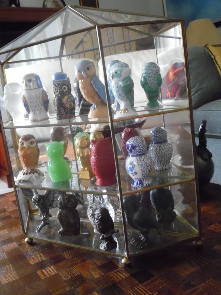 collectie uilen Franklin Mint 1988 met vitrine, Verzamelen, Ophalen of Verzenden