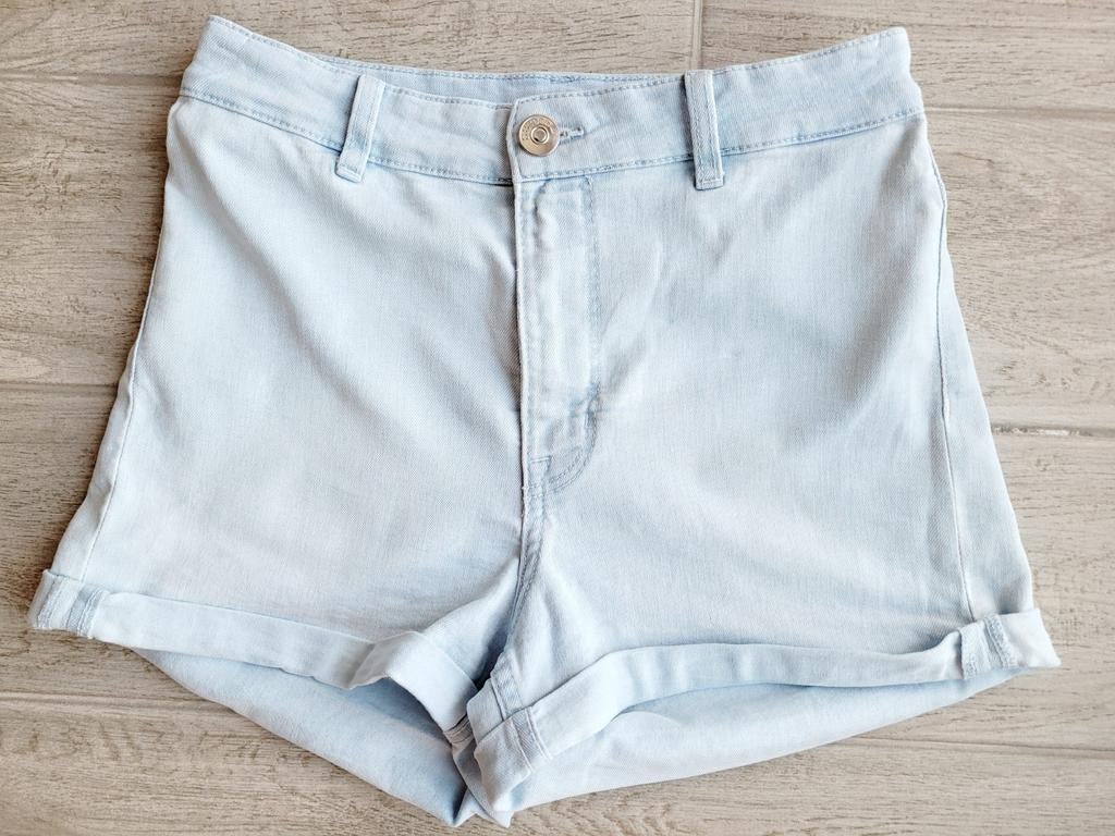 Jeansshort - H&M (Divided) - maat 38, Kleding | Dames, Maat 38/40 (M), H&M, Kort, Blauw