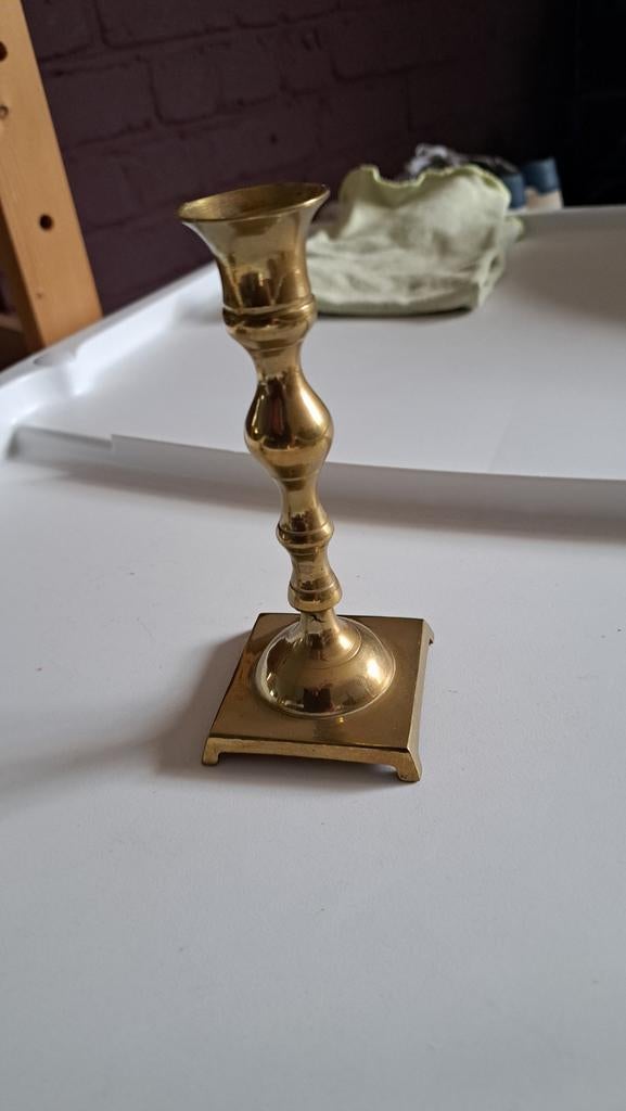 koperen kandelaar, Antiek en Kunst, Antiek | Brons en Koper, Ophalen of Verzenden