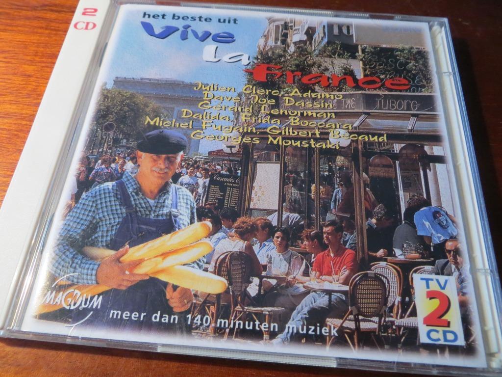 2CD-SET HET BESTE UIT VIVE LA FRANCE, Cd's en Dvd's, Verzenden, Zo goed als nieuw, Pop