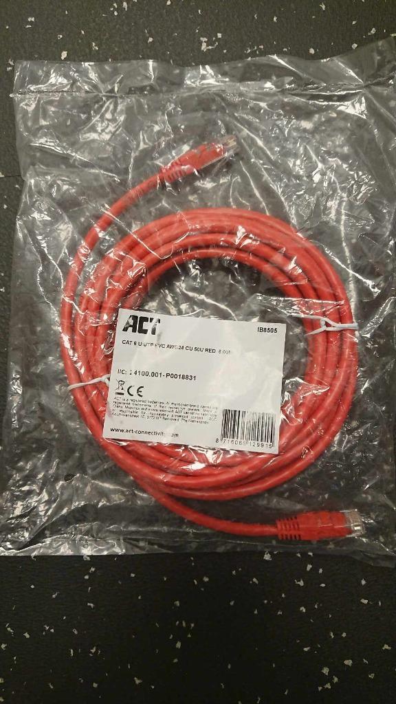 Netwerkkabel met RJ45 connectoren - gratis verzending, Verzenden, Nieuw
