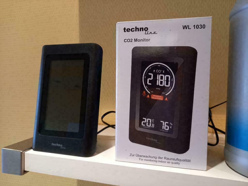 CO2 meter  Techno line, Ophalen, Zo goed als nieuw