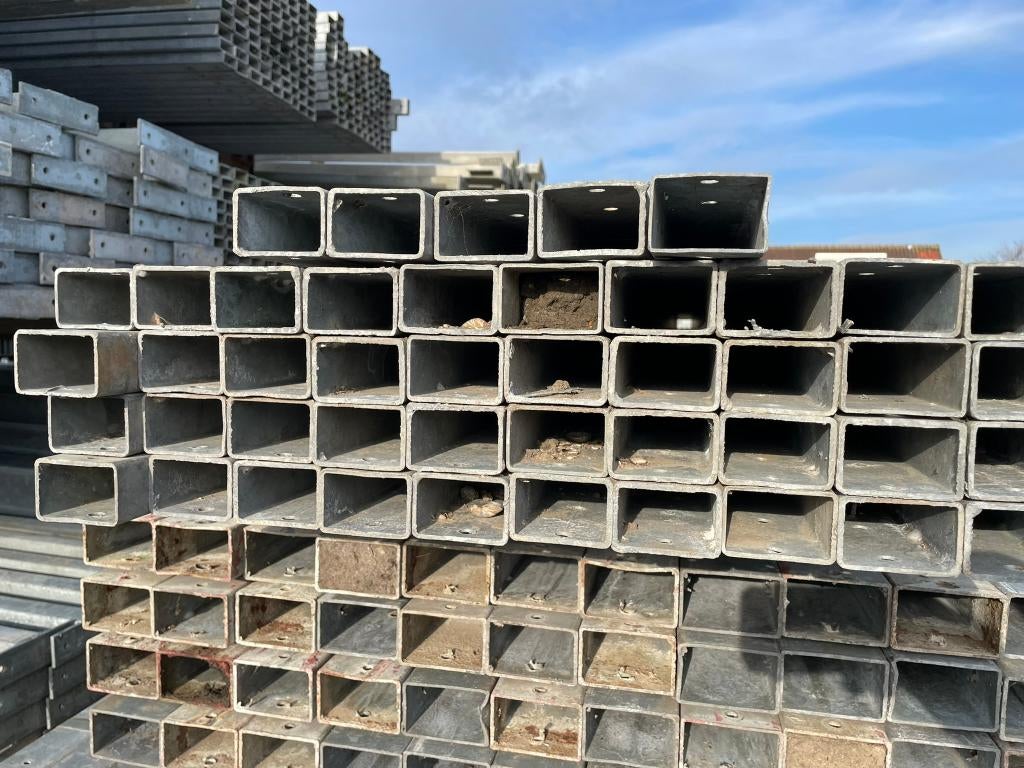 Kokerprofielen 60x40x2mm | Lengte: 3130 mm, Ophalen of Verzenden, Gebruikt, IJzer