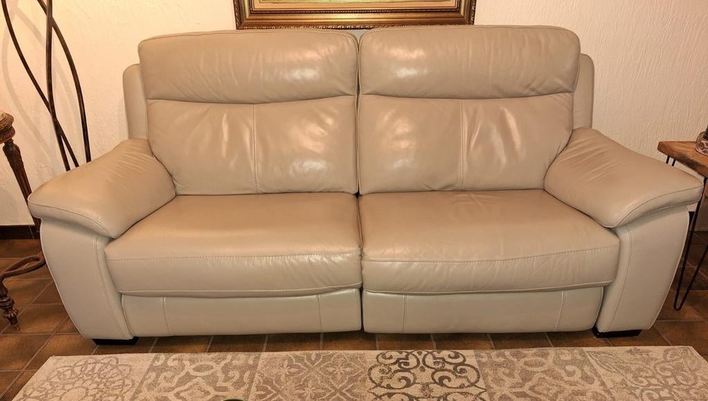 Te koop: lederen zetel, Huis en Inrichting, Ophalen