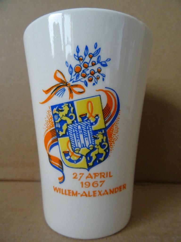 Coupe de naissance Willem-Alexander Royal Sphinx P. Regout, Enlèvement ou Envoi, Comme neuf, Service