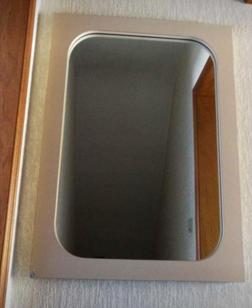 Miroir vintage de coiffeur 66 x 91 x 3 cm, Moins de 100 cm, Enlèvement, Utilisé, 50 à 75 cm