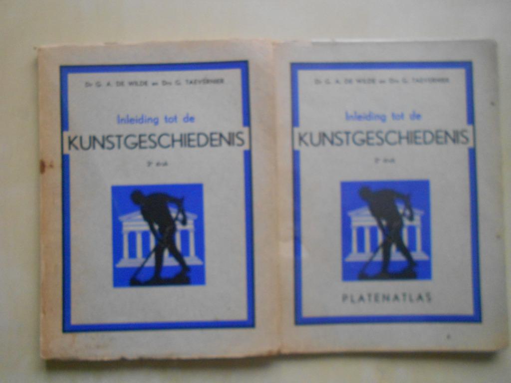 Inleiding tot de kunstgeschiedenis, tweedelig, 2e druk, 1957, Gelezen, Dr G.A.de Wilde, Ophalen of Verzenden, Schilder- en Tekenkunst