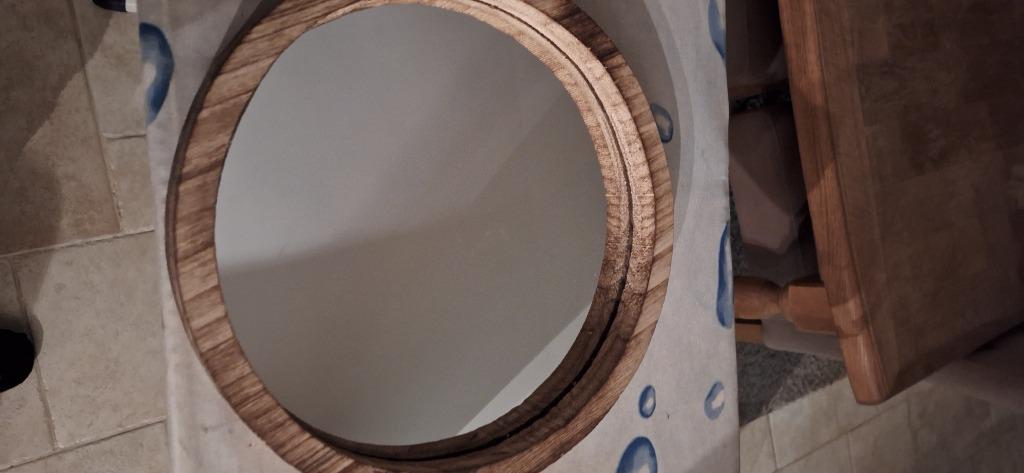 landelijke spiegel, Ophalen, Minder dan 50 cm, Rond, Nieuw