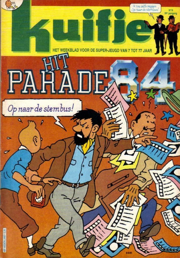 Weekblad Kuifje van 8-5-1984, 39ste Jaargang, Nummer 19, Enlèvement ou Envoi, Utilisé, Plusieurs comics, Europe