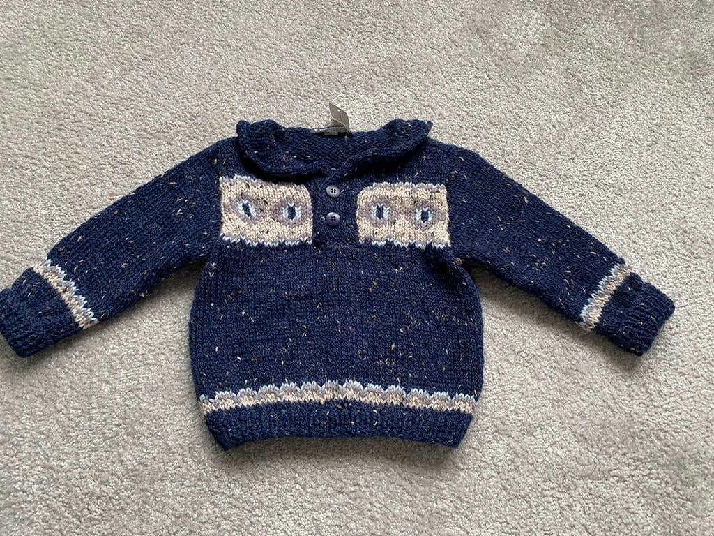 Nieuw handmade truitje maat 1 jaar, Neuf, Garçon, Enlèvement ou Envoi, Pull ou Veste